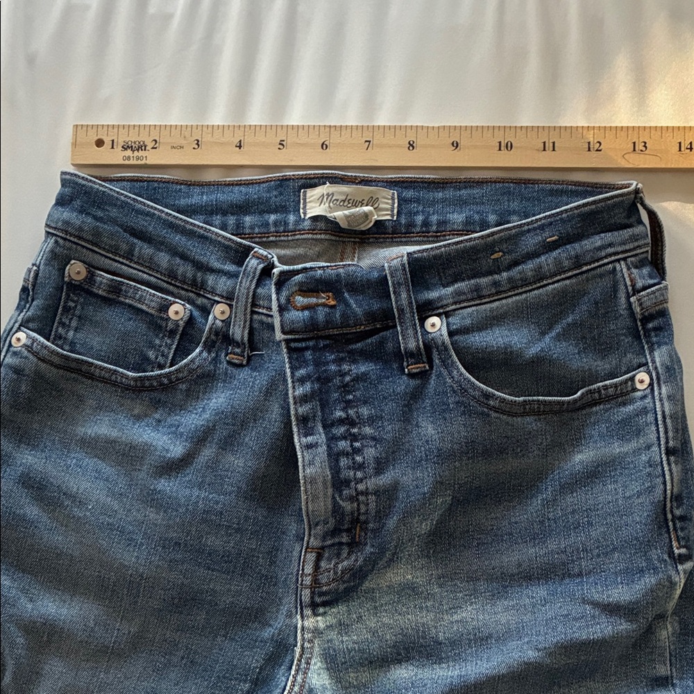 Madewell mid rise kick out jeans 27 cropped
